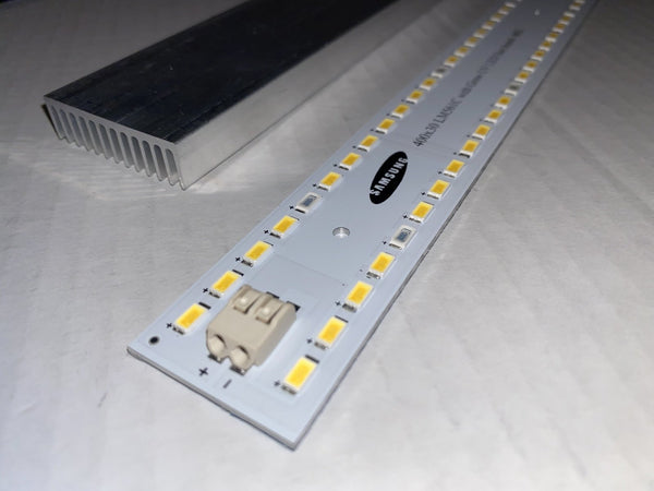 Sun Board Grow Strip and Heatsink with 86 Samsung LM561C LEDs plus 450nm, 660nm, and 730nm(IR) - FTL Express